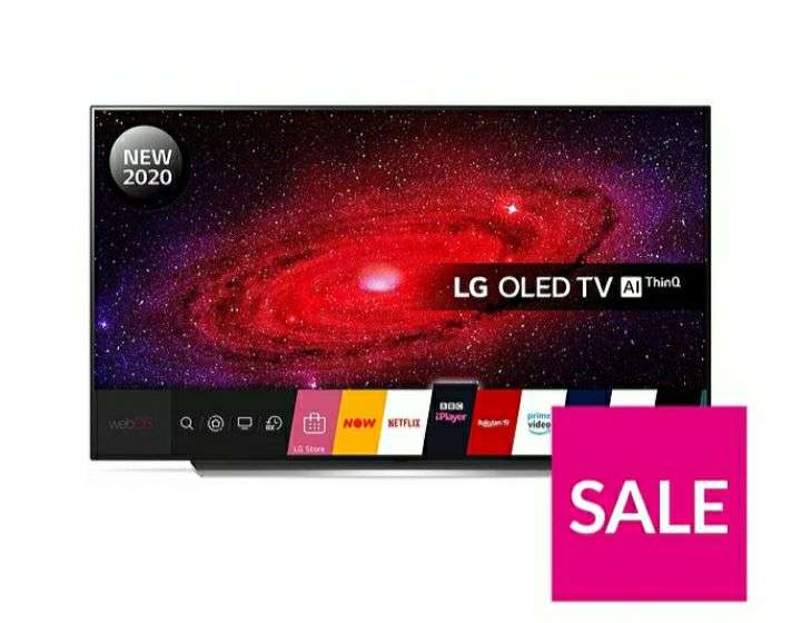 OLED55CX5LB 55 Inch OLED TV £999 (£799.20 after credit back with code ) + £6.99 delivery @ Very