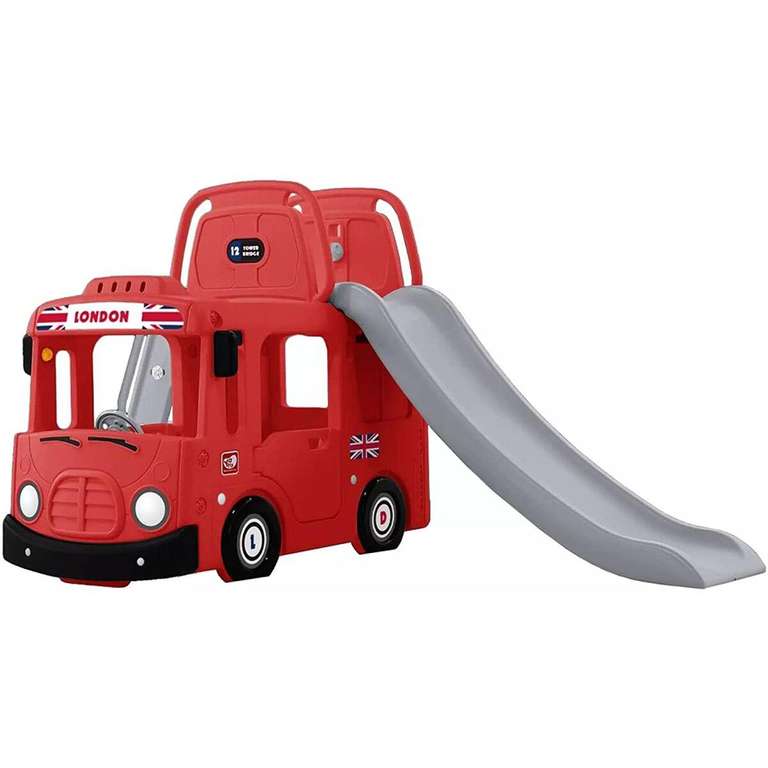 Ricco 3-in-1 London Bus Climbing Frame With Slide, Lights & Sounds (Indoor / Outdoor) for £51.98 delivered using code @ Robert Dyas