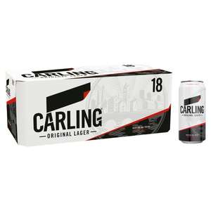 Carling Original Lager Beer Cans x18 440ml £10 in store and online Sainsbury’s