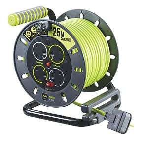PRO XT 13A 4-GANG 25M CABLE REEL 240V £23.99 + Free click and collect @ Screwfix