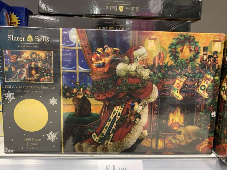 Slater & bells limited edition 1000pc Xmas jigsaw £1.99 found in Home Bargains Harborne