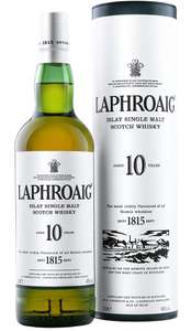 Laphroaig Islay 10 YO Single Malt Scotch Whisky, 70cl - £28 - Sold and Fulfilled by Morrisons @ Amazon