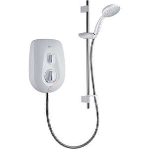 Mira Go White Electric Shower, 10.8kW £96 Delivered @ B&Q With Code