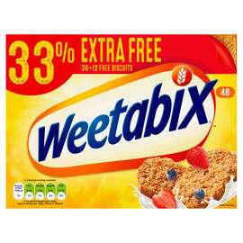 Weetabix 48 box - £3.75 each or 3 for £10 (144) @ Iceland
