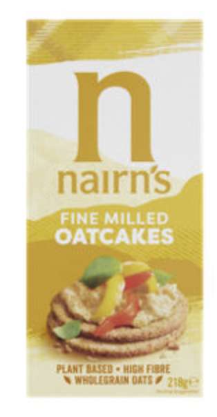 Nairn's Fine Milled Oatcakes 218g - 80p @ Asda