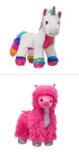 Build A Bear Green Monday Sale Furry Friends Starting from £9 including Llama & Unicorn bears Free Click & collect or £4.99 Delivery