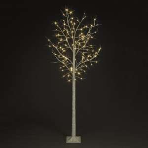 8ft Warm White LED Indoor and Outdoor Birch Tree - £29.95 @ All Round Fun