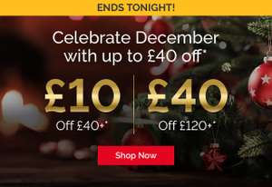Red Letter Days £10 off wys £40 or £40 off wys £120 expires midnight 14/12