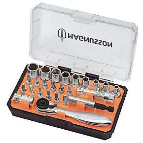 Magnusson 1/4" Drive Socket Set 25 Pieces £11.99 + Click and collect @ Screwfix