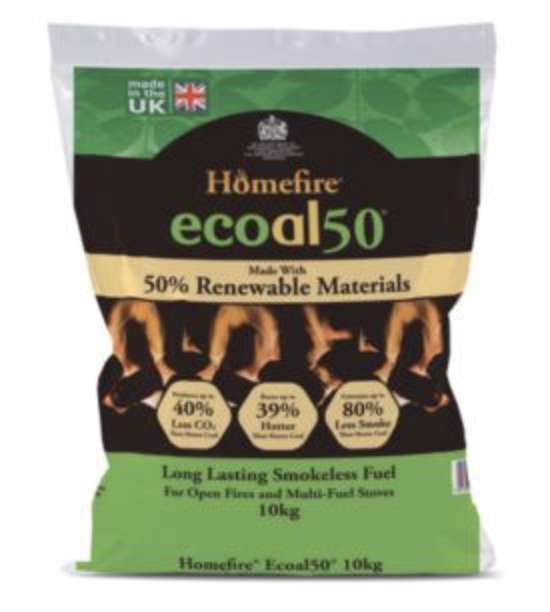 Homefire Ecoal 50 Smokeless Coal - 10 Kg Bag - 3 for £16 (Free Collection) @ Wickes
