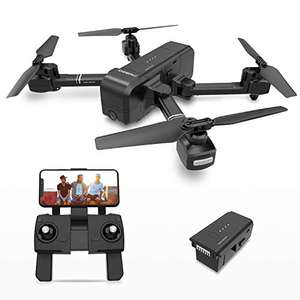 DEERC DE25 Drone with Camera 1080P HD Camera Drone FPV Live Video and GPS - £81.99 - Sold by DEERC / Fulfilled by Amazon