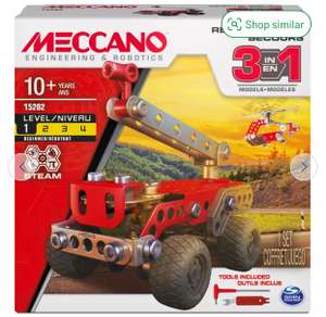 Meccano 3 Model Set £8 (Free collection) @ Argos