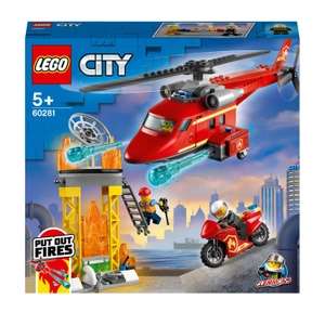 Lego City 60281 Fire Rescue Helicopter and Motorbike Toy - £16.50 @ Sainsbury's Rugby