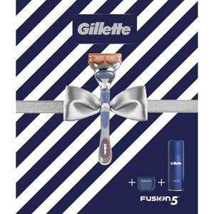 Gillette Fusion5 Razor, Shaving Gel And Travel Case Gift Set £5.50 (£3.95 delivery / Free with first order) @ Gillette Shop