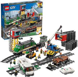 LEGO 60198 City Cargo Train Set, Battery Powered Engine - £120 @ Amazon