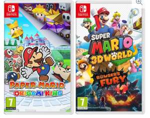 Nintendo Switch Paper Mario & Super Mario 3D World & Bowser's Fury Bundle £69.99 delivered at Currys