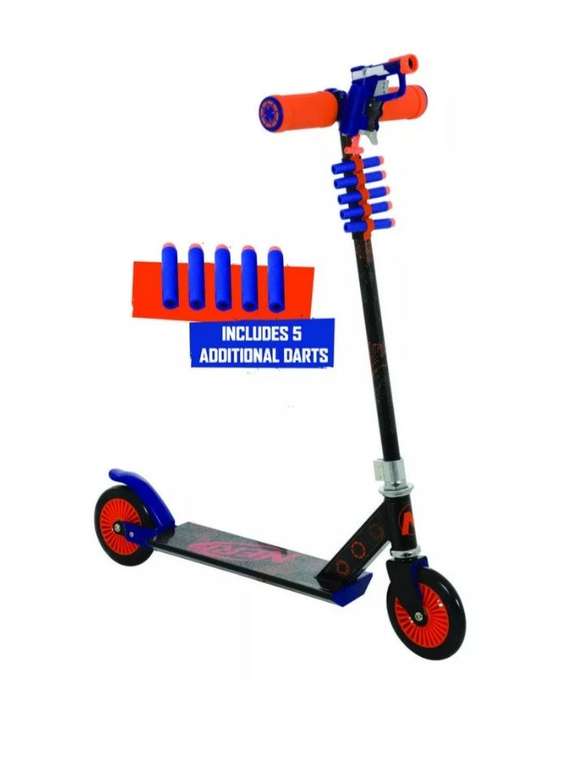 Nerf Blaster Inline Kids Scooter - £17.99 (free click/collect or £3.99 delivery) @ Halfords