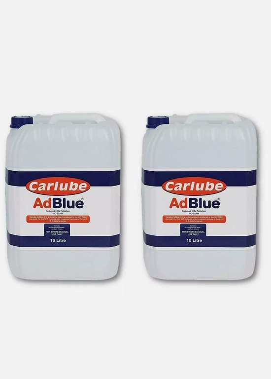 2 x 10 Litre Bottles Carlube AdBlue Universal - £20.69 delivered with code @ ebay / soundswholesale