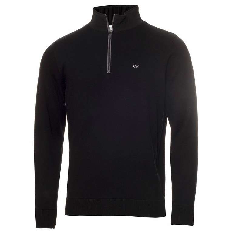 Calvin Klein Cotton Zip Neck Sweater  £39.99 +£2.99 delivery @ American Golf