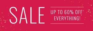 Christmas sale now on at Evans - up to 60% off - £2.99 delivery / free over £30