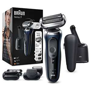 Braun Series 7 Electric Shaver (incl Beard&Stubble Beard Trimmer Attachments + Cleaning Station), Wet & Dry, 70-B7850cc, Blue £139.99 Amazon