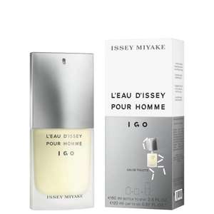 Issey Miyake L'Eau D'Issey Pour Homme IGO EDT 80ml & Cap to Go 20ml Spray £30 using codes + Free UK mainland delivery @ Beauty Base
