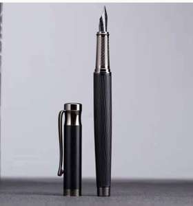 Yohota matte black fine nib fountain pen - £5.65 + (+£4.99 Non Prime Delivery) @ Amazon