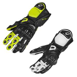 Black Raptor 390 Leather Motorcycle Gloves - Hi-Vis or White - £56.99 Using Code @ Ghost Bikes (UK Mainland)