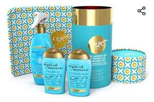 OGX Gift Set, Argan Oil of Morroco Hair Care Gift Set with Heat Protection Spray and Heat Resistant Mat £15 + £4.49 NP @ Amazon