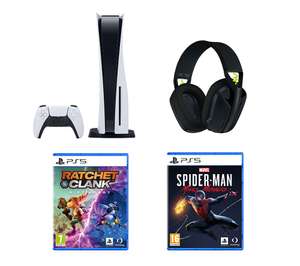 SONY PlayStation 5 Console + Wireless Headset, Marvel's Spiderman & Ratchet & Clank Bundle £589 at Currys