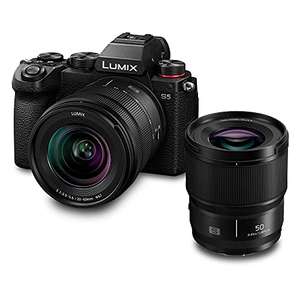 Panasonic LUMIX DC-S5 S5 Full Frame Mirrorless Camera with 20-60mm F3.5-5.6 and 50mm F1.8 lenses £1699 with code @ Amazon