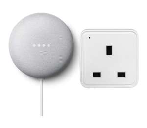 Google Nest Mini 2nd Gen Smart Speaker +TCP Smart Wi-Fi Plug £25 click and collect at Argos