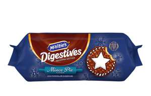 McVities mince Pie & gingerbread Digestives 30p at Asda Eastbourne