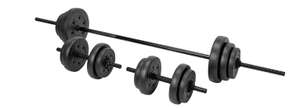Opti Vinyl Barbell and Dumbbell Set - 35kg £34.99 @ Argos free click & collect