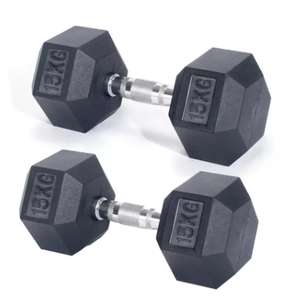 Argos pro-fitness 15kg x2 dumbells £54.99 @ Argos Free click and collect