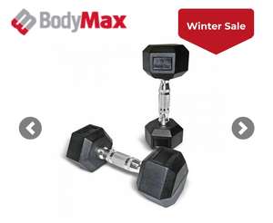 Hex Dumbbell Sale (B-Grade Stock) Various Weights e.g 2 x 20 kg £65.39 + £4.95 delivery @ Powerhouse Fitness