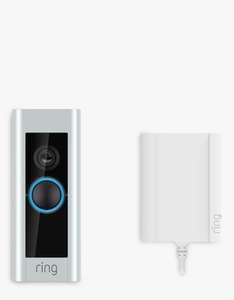 Ring Smart Video Doorbell Pro with Built-in Wi-Fi & Camera plus Plug-in Adapter - £104 @ Amazon
