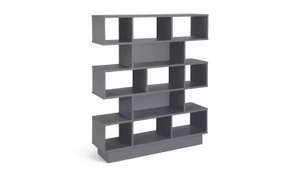 Habitat Cubes Wide Bookcase - Grey - £60 free Click & Collect @ Argos