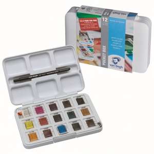 Royal Talens Van Gogh 12+3 watercolour set - £7.99 + £3.95 Delivery from Crafty Arts