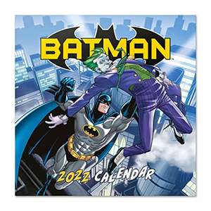 Official DC Comics Batman 12" x 12" Square Wall Calendar 2022 (Free Poster Included) for £8.02 Prime delivered (+£4.99 non-Prime) @ Amazon