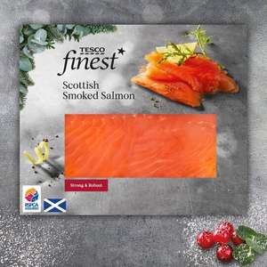 Tesco Finest Scottish Smoked Salmon 240G - £3.50 @ Tesco