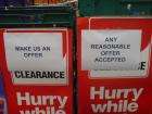 'Make us an offer' Clearance Sale @ B&Q Swinton