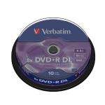 Verbatim 43666 DVD+R, 8x, 8.5GB, Dual Layer, 10 Pack - £7.99 delivered at Amazon