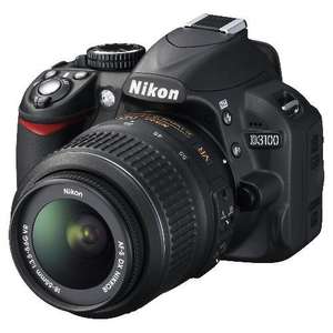 Nikon D3100 Digital SLR Camera (incl 18-55mm VR Lens Kit and Nikon Digital SLR System Bag) for £374.97 (after Nikon Cashback) and £364.00 after 3% Cashback from Quidco @ Tesco