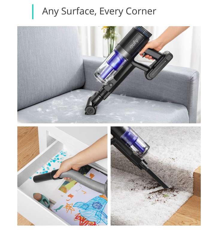 eufy HomeVac S11 Go Cordless Stick Vacuum Cleaner - 120 AW / Accessories - £84.99 Delivered Sold by AnkerDirect / Amazon