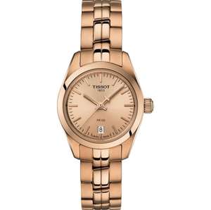 Tissot PR100 Ladies Quartz Rose Gold Bracelet Watch £150 at H Samuel