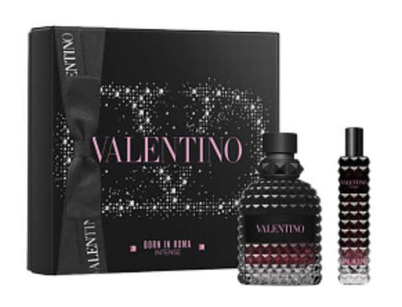 Valentino uomo born in roma intense edp gift set 50ml +15ml - With Code