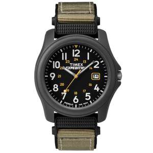 Timex Mens Black Camper Expedition Watch £32.30 with code @ Watches2u