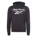 Reebok Men's Identity Fleece Stacked Logo Pullover Long Sleeve Graphic Sweatshirt size M