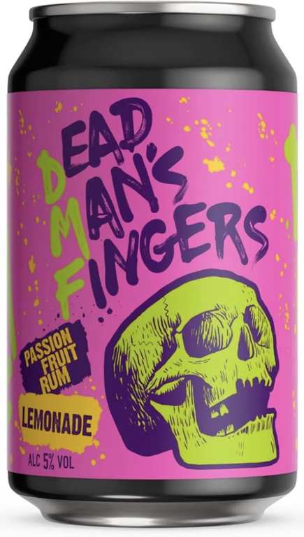 Dead Man's Fingers Passion Fruit Rum & Lemonade 5% abv 330ml - in store at Morrisons Hatfield Rd St Albans